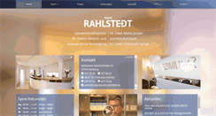 Desktop Screenshot of praxis-rahlstedt.de