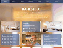 Tablet Screenshot of praxis-rahlstedt.de